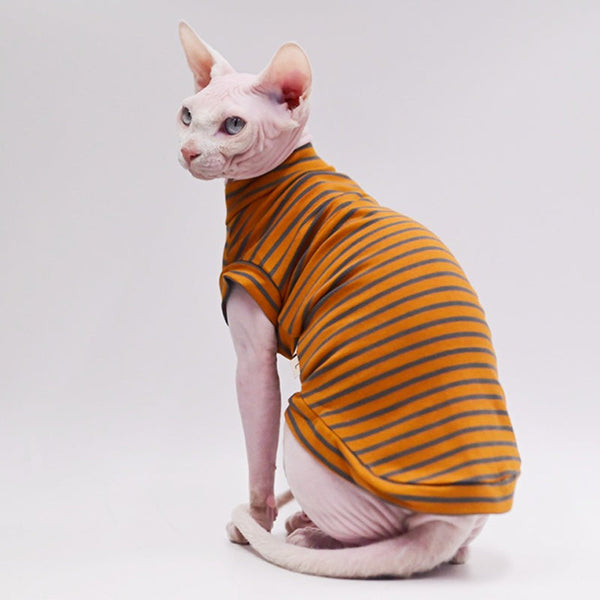 Soft Cotton Cat T-shirt Sphynx Cat Clothes