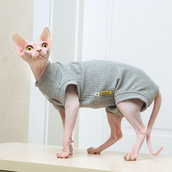 Soft Cotton Onesie Pajamas Sphynx Cat Clothes