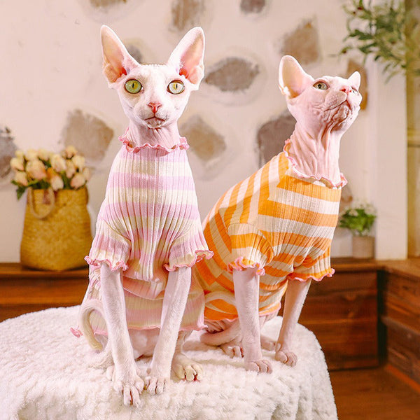 Soft Cotton Breathable T-shirt Sphynx Cat Clothes