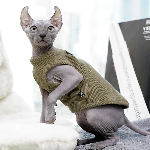 Soft Cotton T-shirt Sphynx Cat Clothes