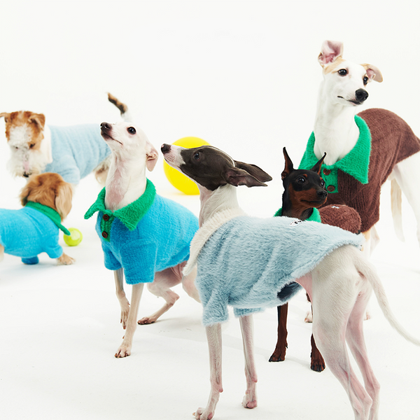 Dog Shirts Fleece Polo Top Imitation mink fur Italian Greyhound Whippet Clothes