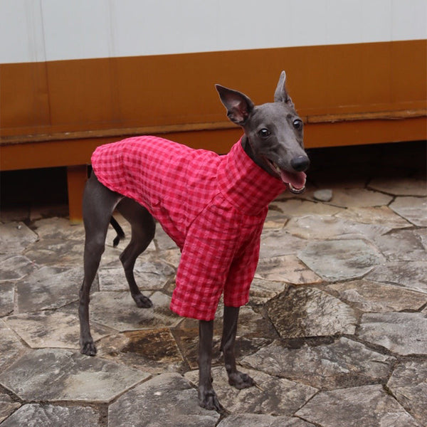 Breathable Cotton Linen Shirts Italian Greyhound Whippet Clothes