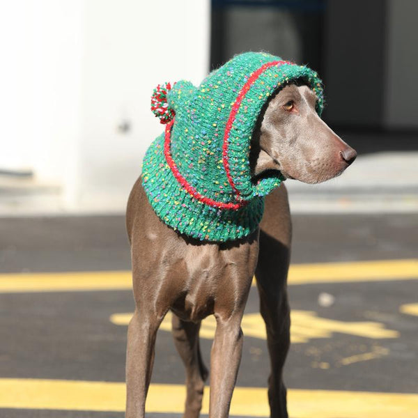 Christmas Hat Knitting Warm Ear Protection Dog Hat