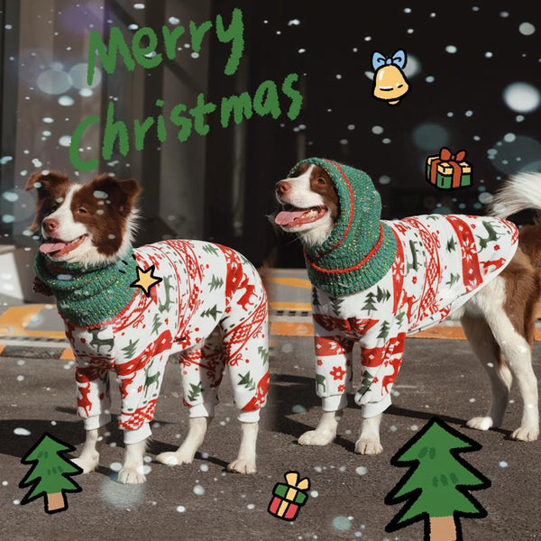 Christmas Clothes Holiday Costume Big Dog Clothing Turtleneck Fleece Onesies