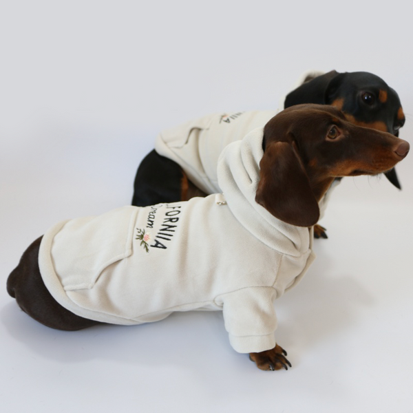 Dachshund Clothes Dog Fleece Casual Hoodie Soft Warm