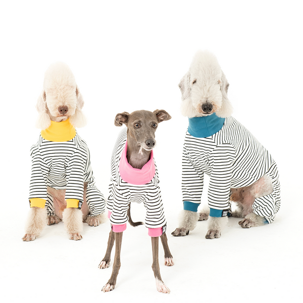 Dog Onesies Stripe Cotton Italian Greyhound Clothes