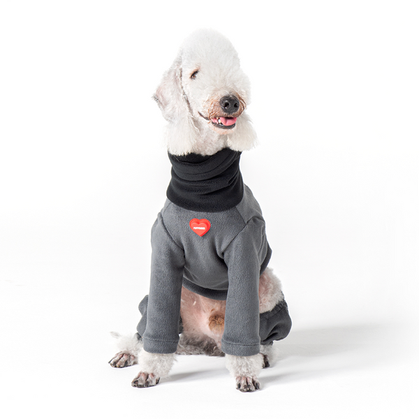 Dog Clothes Fleece Onesie Bedlington