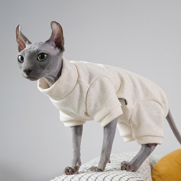 Sphynx Cat Clothes Highneck Onesies 4Legs Cover Devon Rex Clothes