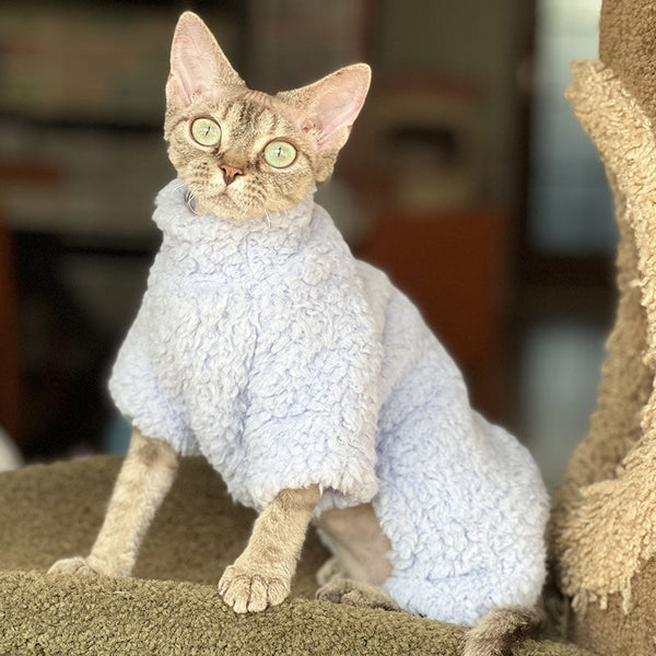 Turtleneck Fleece Onesies Cat Clothes Sphynx Cat Clothing