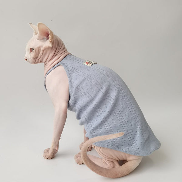 Basic Cotton Tank Sphynx Cat Clothes