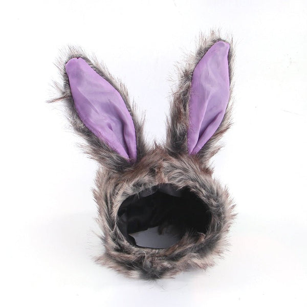 Bunny Ear Faux Fur Ear Cover Dog Cat Hat