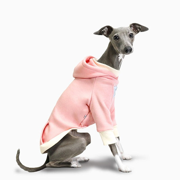 Casual Fleece Hoodie Italian Greyhound Whippet Dog Clothes