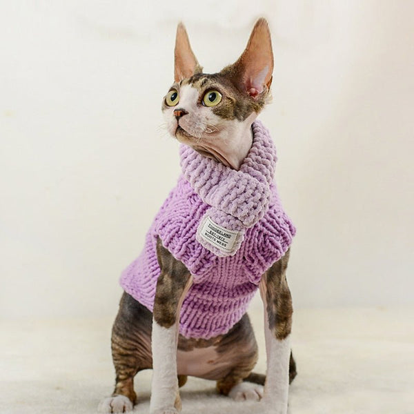 Cat Clothes Knitted Sweater