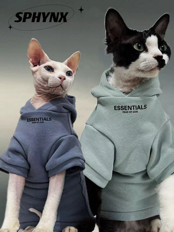 Cotton Hoodie Sphynx Cat Clothes