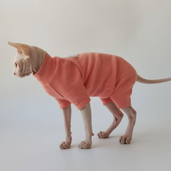 Cotton Onesie Sphynx Cat Clothes