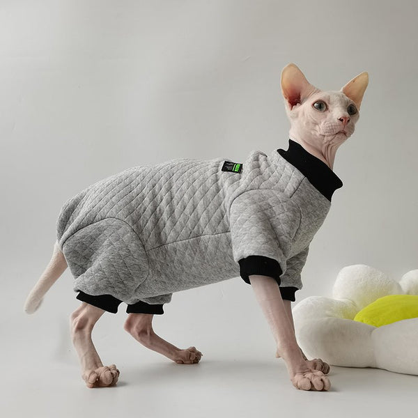 Cotton Onesie Sphynx Cat Clothes