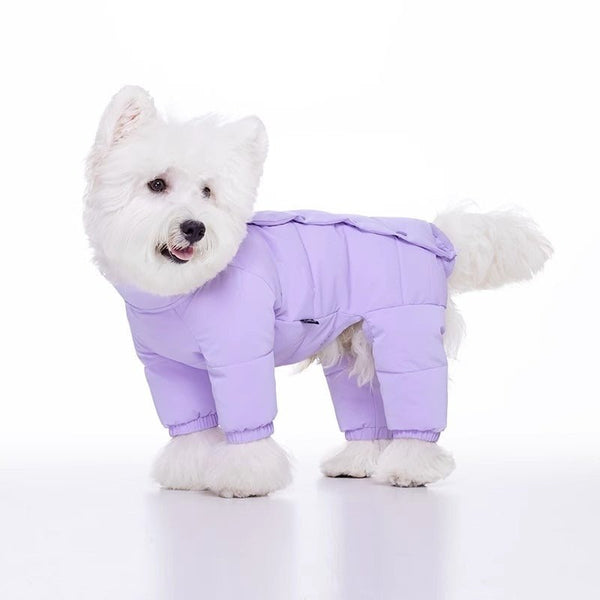 Cotton Padded Jacket Parka Coat Dog Clothes Onesie