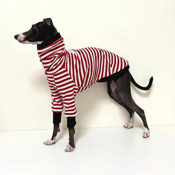 Dog Clothes Cotton Stripe Shirts for Italian Greyhound Whippet