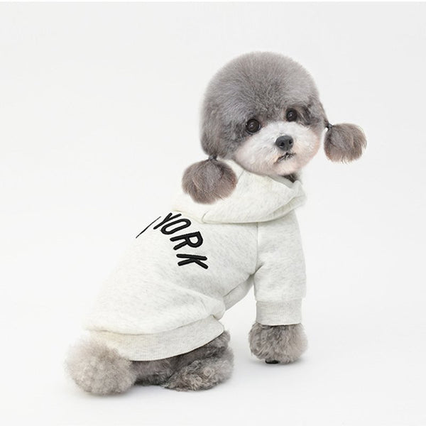 Dog Clothes Hoodie New York