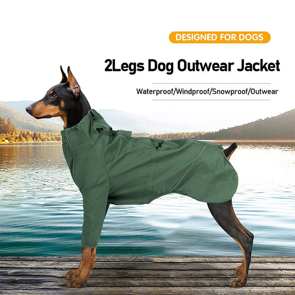 Dog Clothes Raincoat Reflective Windproof Waterproof Jacket