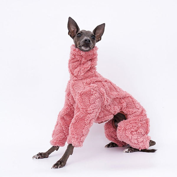 Fleece Onesie for Italian greyhound Whippet Dog Clothes