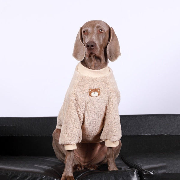 Fleece Shirts Round Collar Big Dog Clothing