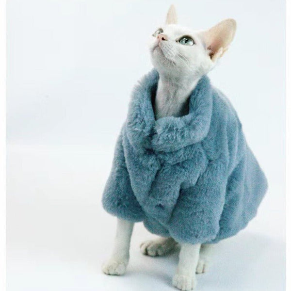 Fleece Thicked Warm Coat Sphynx Cat Clothes