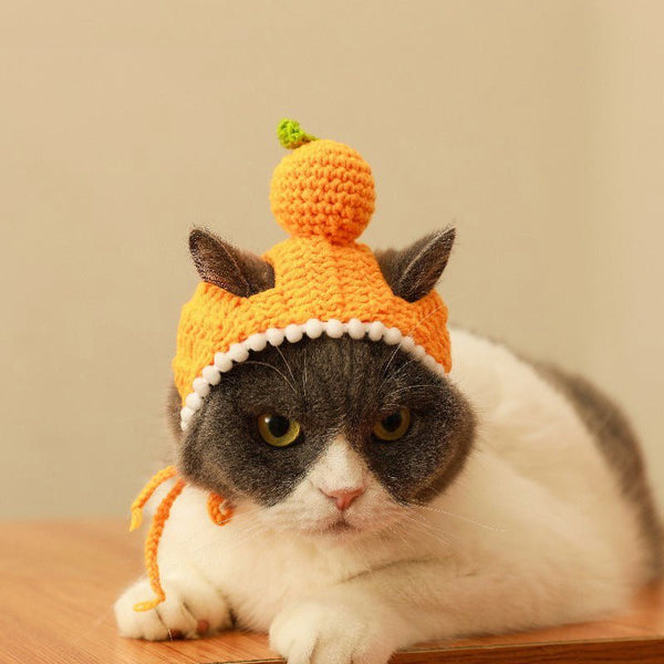 Halloween Costume Funny Knit Cat Hat