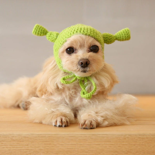 Halloween Costume Funny Knit Dog & Cat Hat