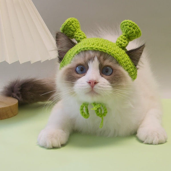 Hand Made Knitting Hat Cute Cat Accessories