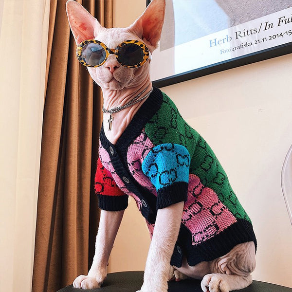 Knit Sweater Sphynx Cat Clothes