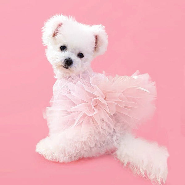 Layered Cake Puppy Dog Princess Dress Dog Clothes