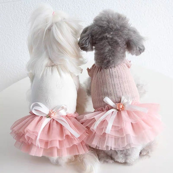 Layered Cake Puppy Dog Princess Dress Dog Clothes