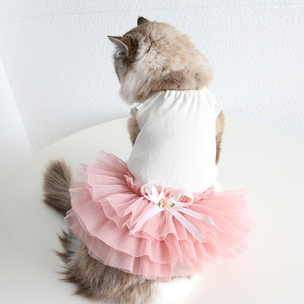 Layered Cake Puppy Princess Dress Cat Clothes