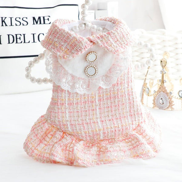 Luxury Dress Chanel Style Jacket Dog Clothes