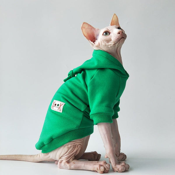 Pointed Hat Hoodie Sphynx Cat Clothes