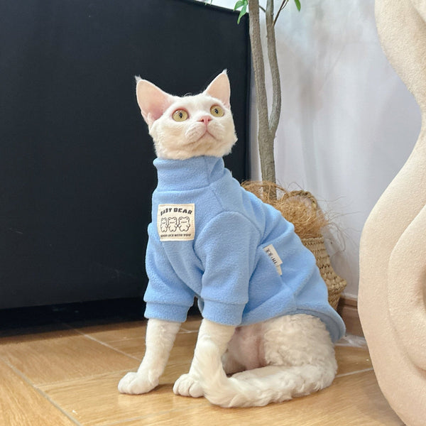 Polar Fleece Shirts Sphynx Cat Clothes