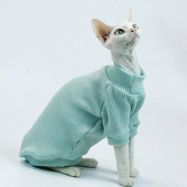 Pullover Knitted Sweater Sphynx Cat Clothes