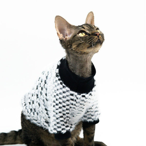 Sphynx Cat Clothes Knitted Sweater Turtleneck