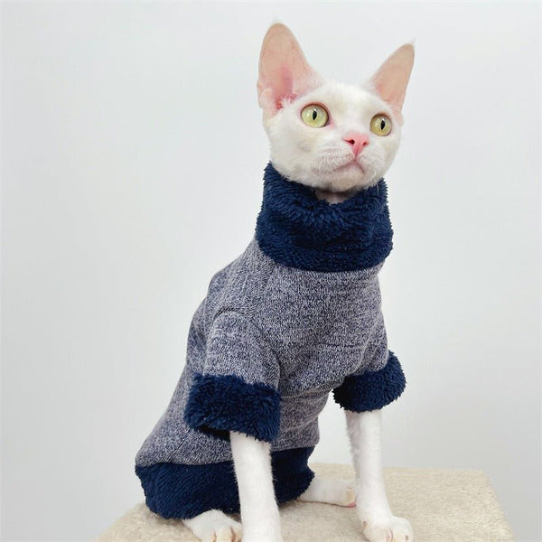 Sphynx Cat Clothes Polar Fleece Sweater