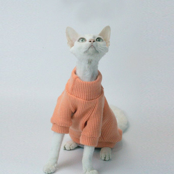 Sphynx Cat Clothes Pullover Sweater