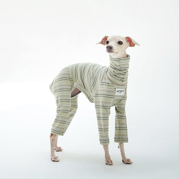 Stripe Cotton Onesie for Italian Greyhound Whippet Dog Clothes