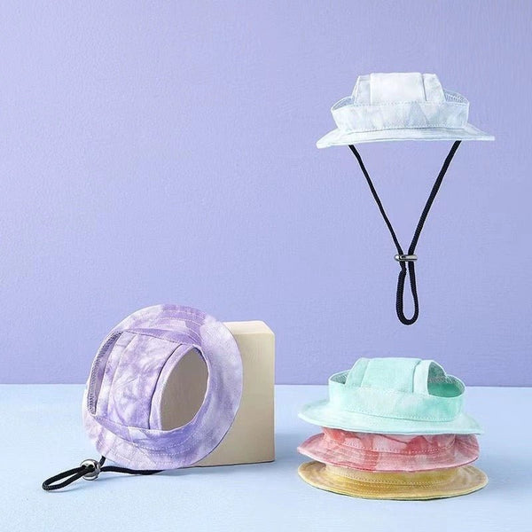 Tie-dye Breathable Cotton Outdoor Sunscreen Bucket Hat