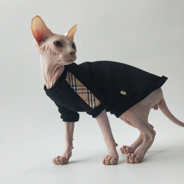 Trendy Thick Warm Soft Shirts Sphynx Cat Clothes