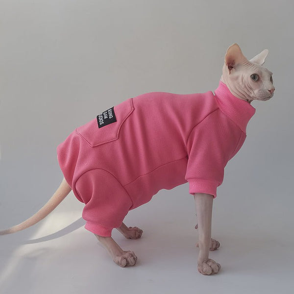 Turtleneck Onesies Pajama Sphynx Cat Clothes