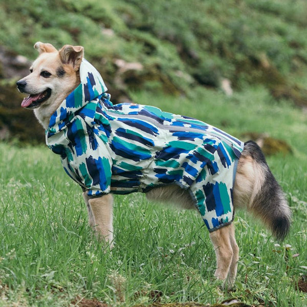 Waterproof 4Legs Cover Raincoats Outdoor Dog Clothes L-6XL